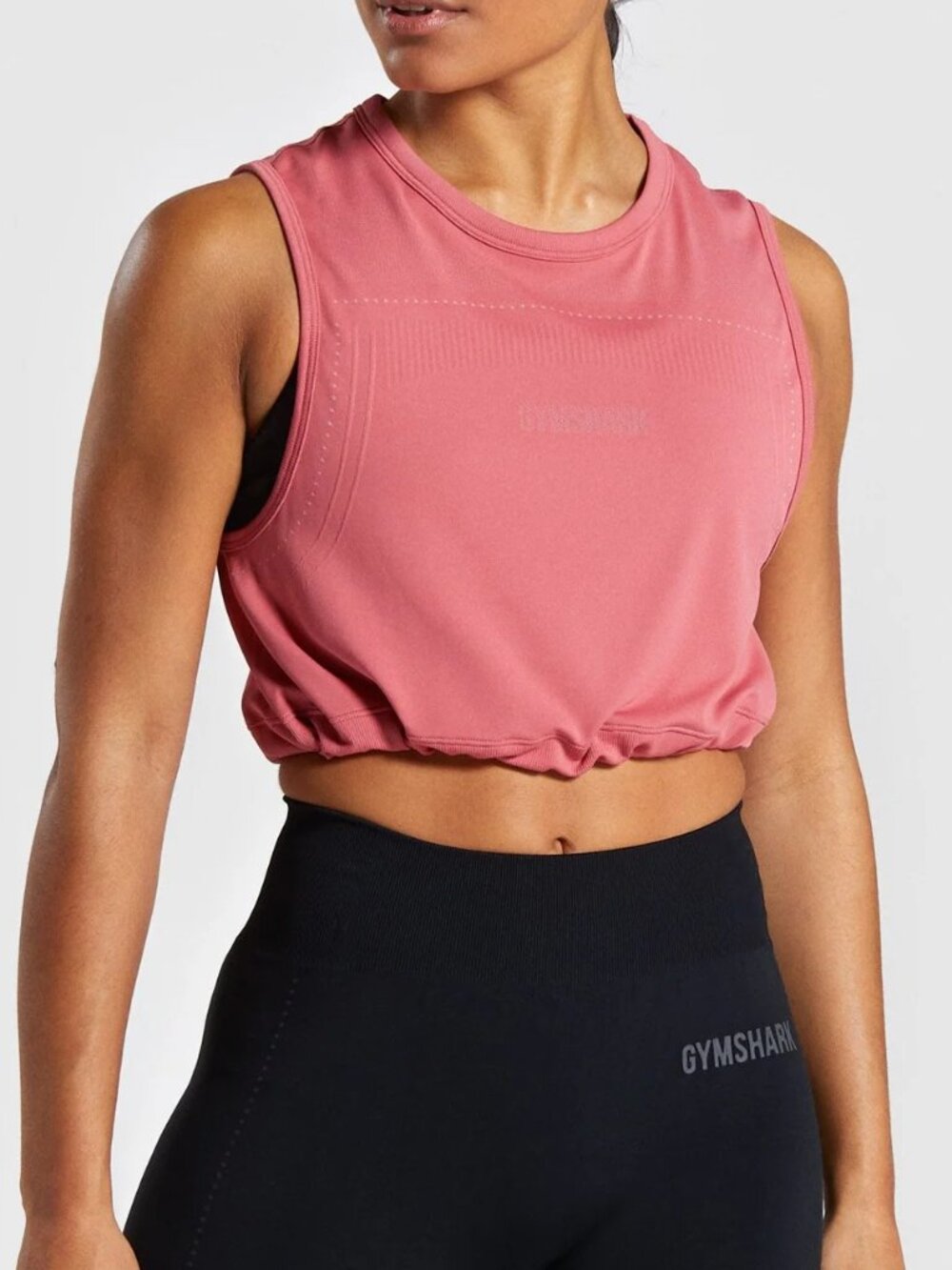 Gymshark Breeze Seamless Crop Tank Rose Slate | Small